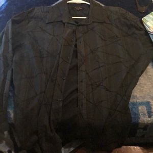 Black button Up Long Sleeve Shirt